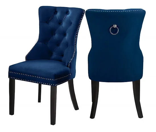 Ferentino Dining Chair - Blue Velvet