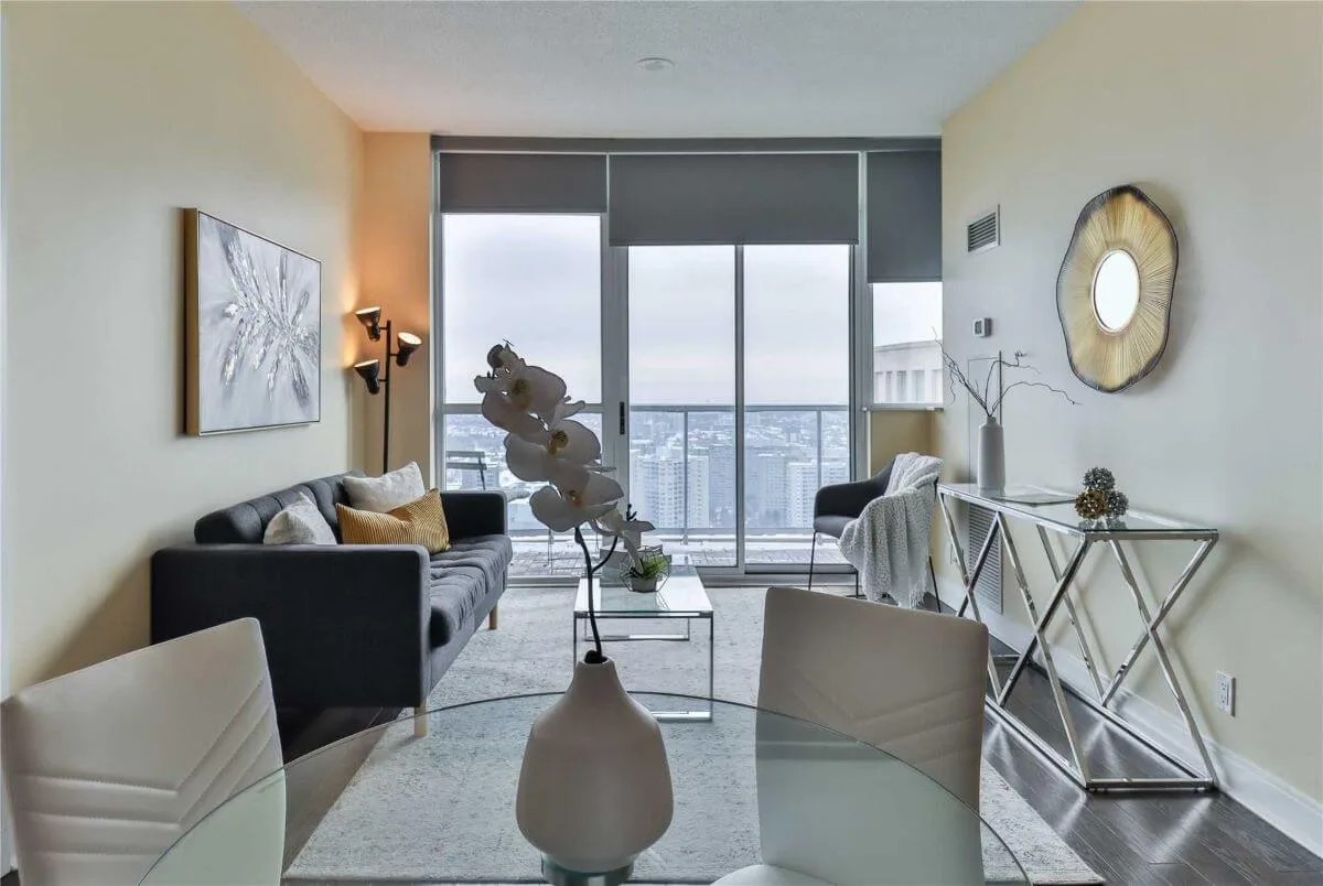 Occupied staging condo