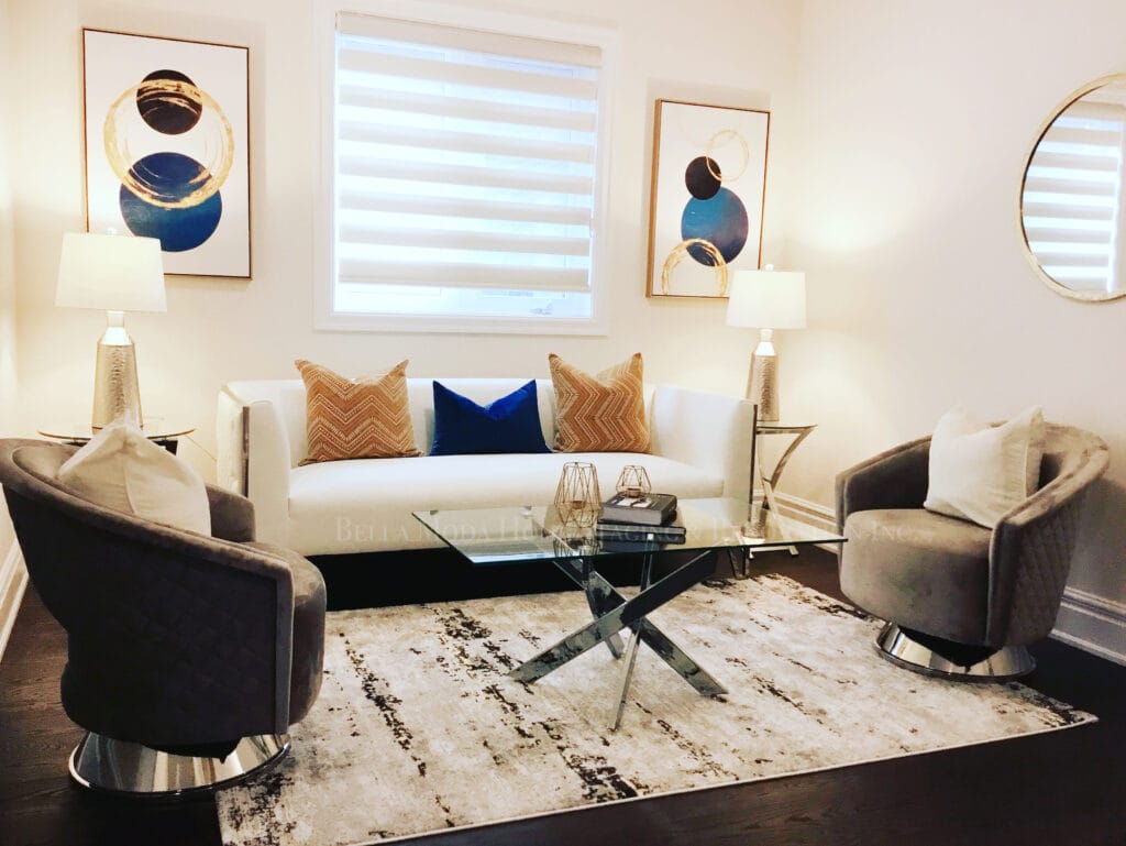 living room staging